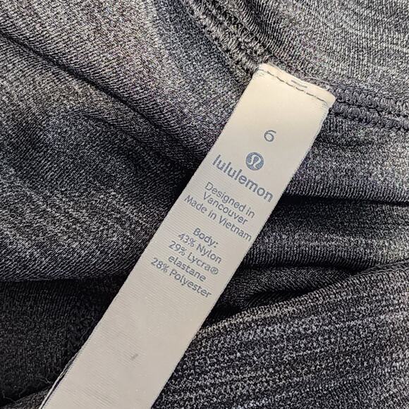 Lululemon Wunder Under Gray Heathered Leggings High Rise Size 6 - Picture 7 of 8